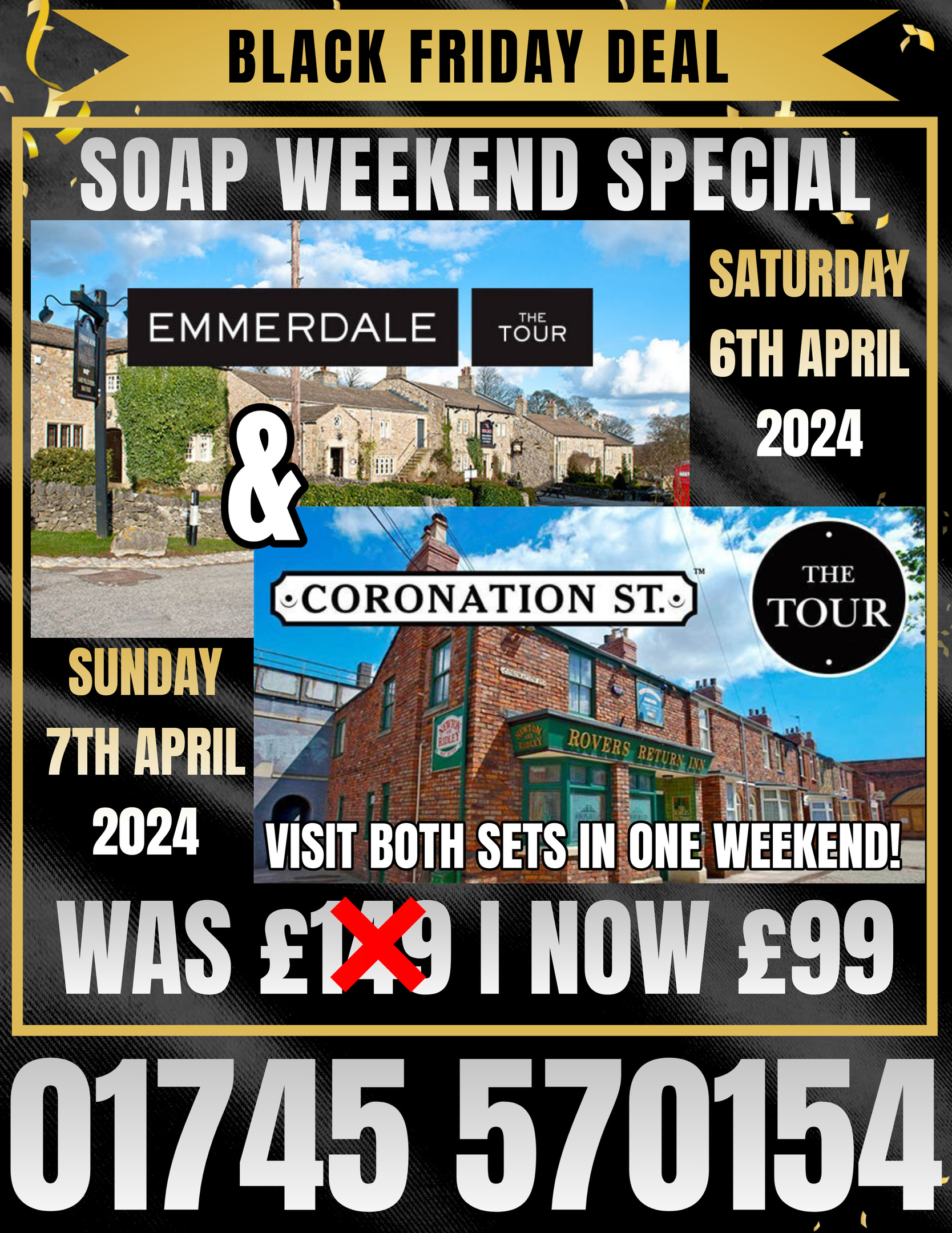 Emmerdale & Coronation Street Tours Weekend Special